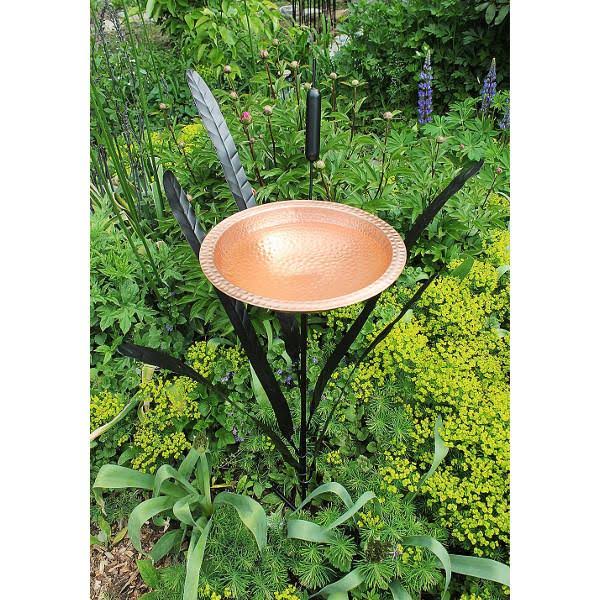 Achla Double Cattail Birdbath
