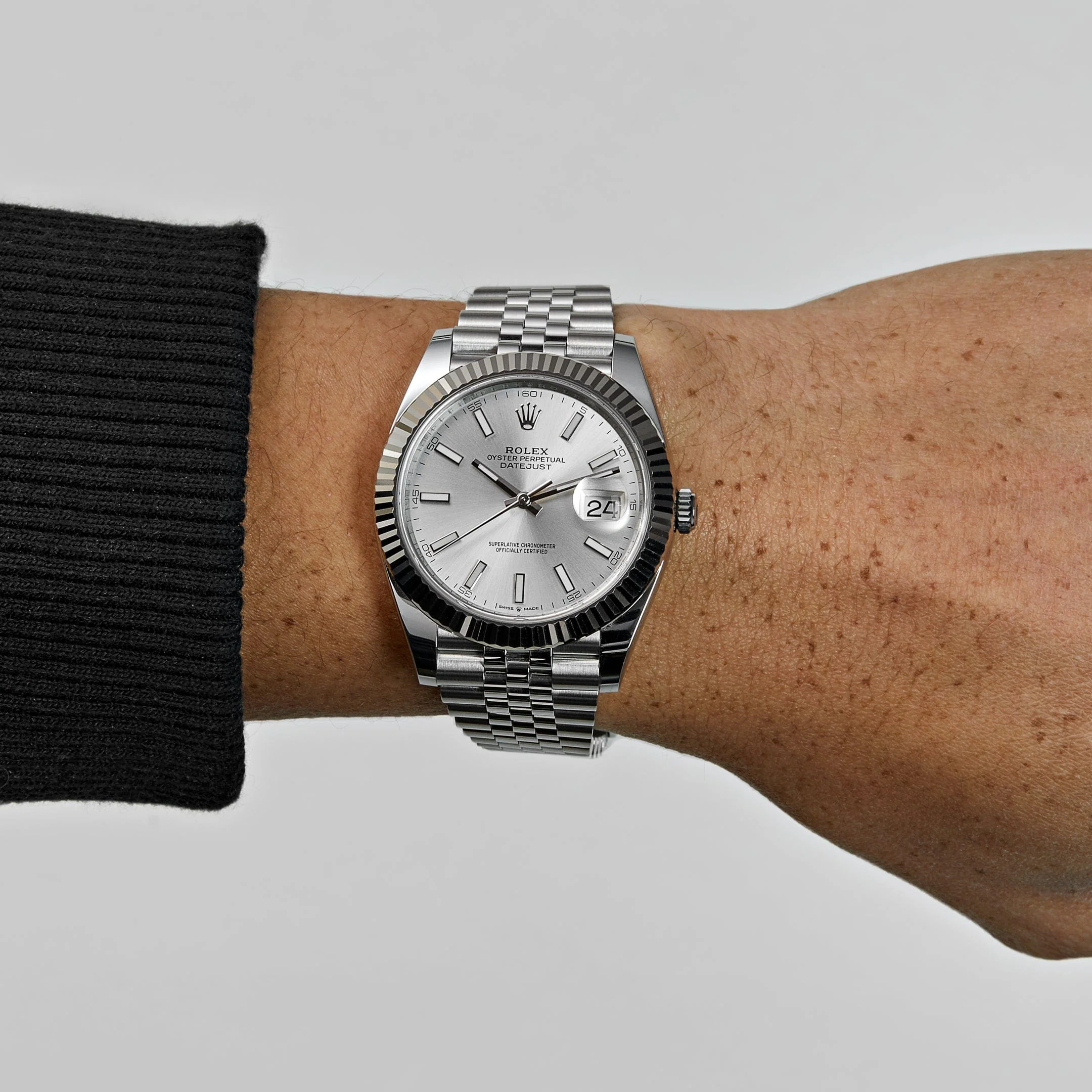 Rolex Datejust 41 126334 Stainless Steel Silver Dial Jubilee