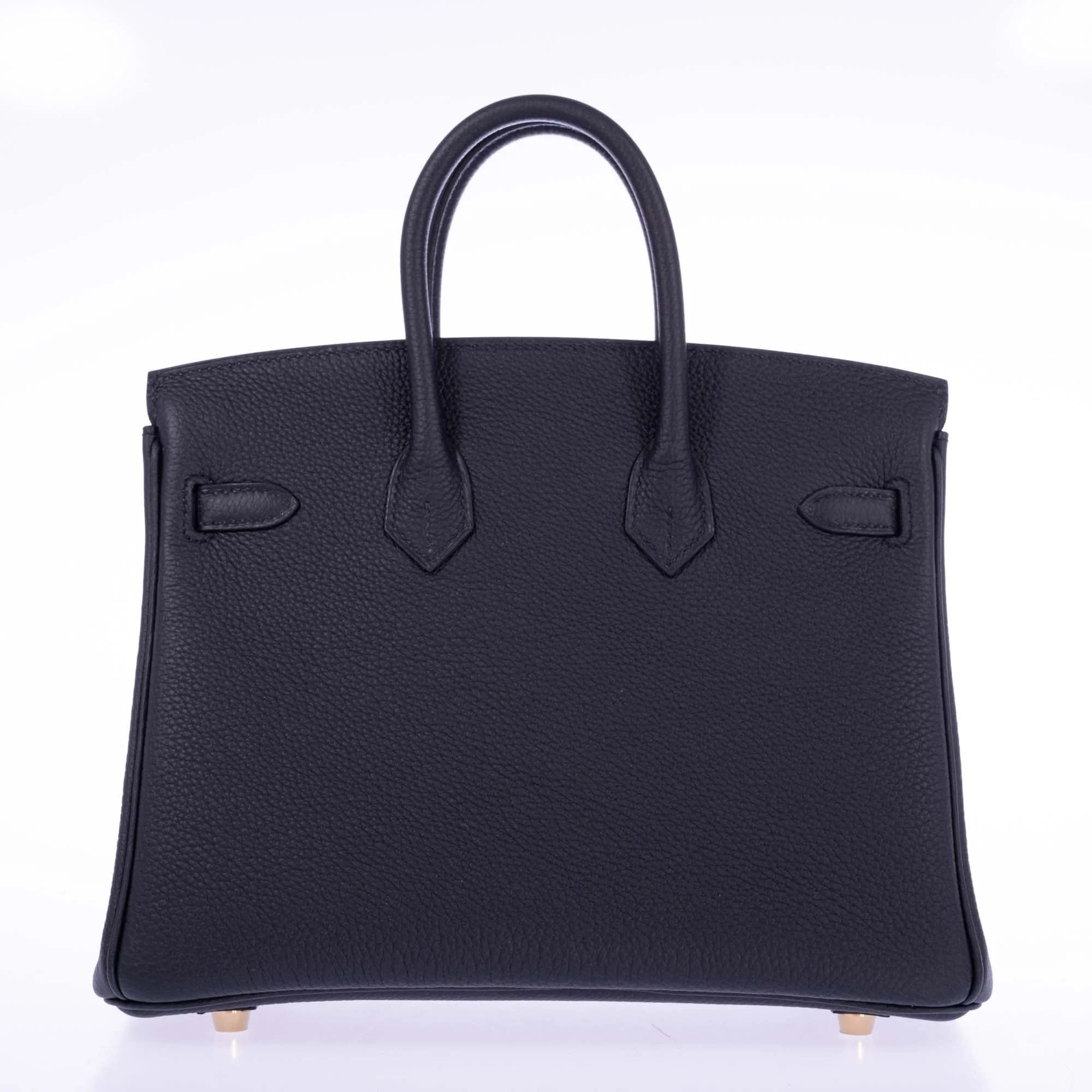 Hermès Birkin 25 Noir Togo Gold Hardware