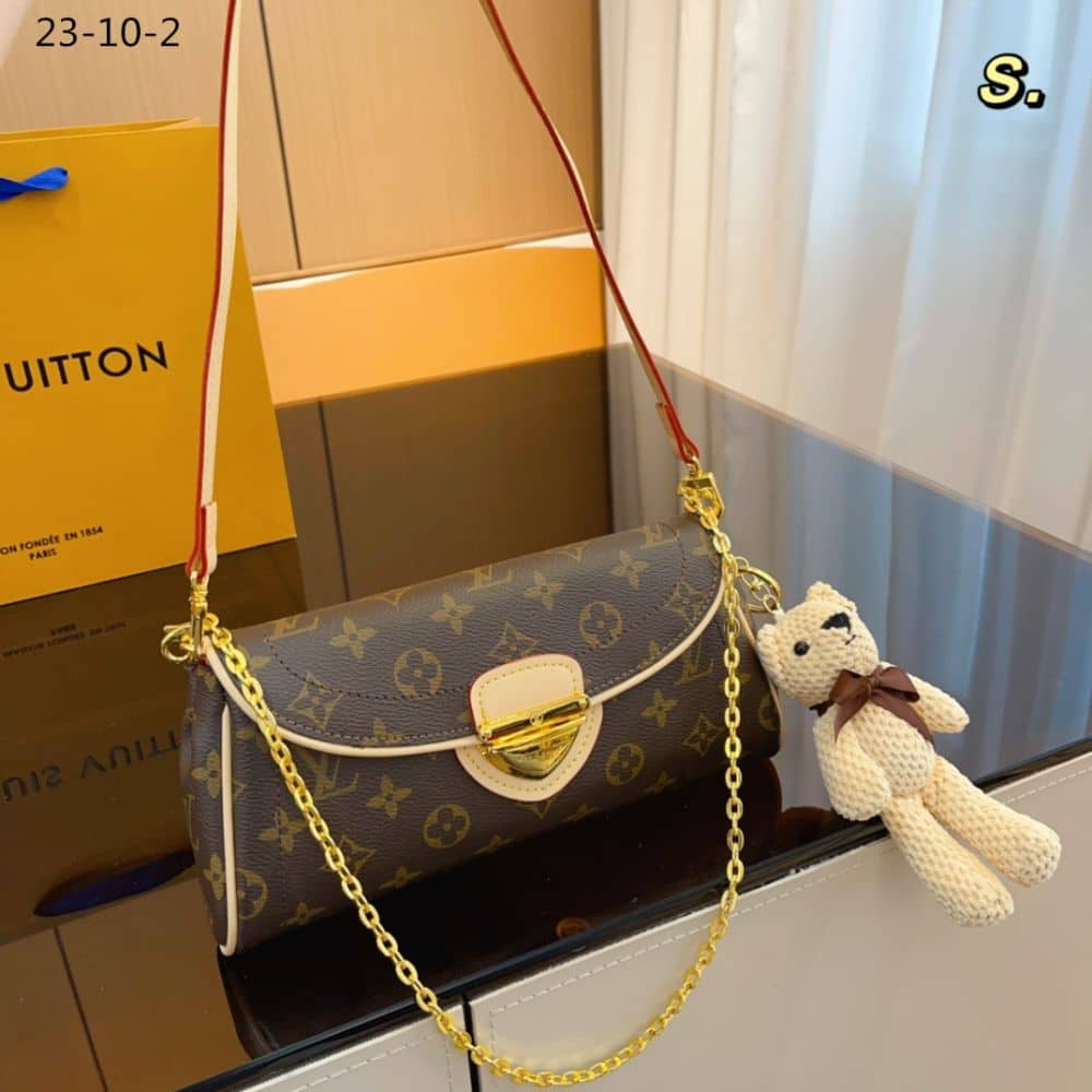 Louis Vuitton Monogram Beverly Pochette Brown 25Cm