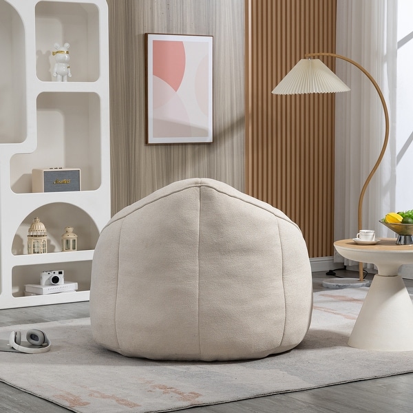 Bean Bag Sofa Chair Foam Bean Bag Chair with Padded Foam Padding and Footrest