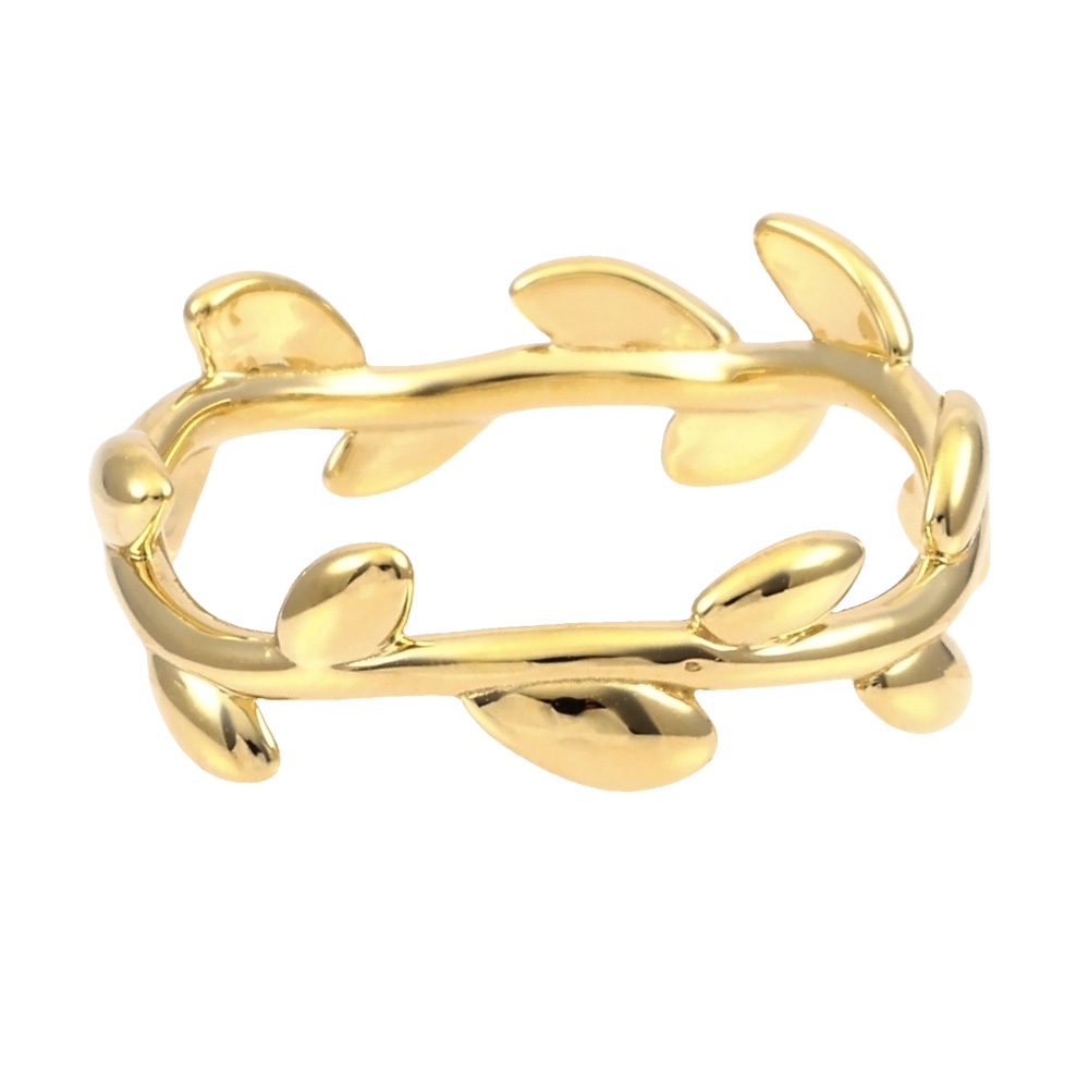 Tiffany & Co. Paloma Picasso Olive Leaf Band Ring 18K Yellow Gold 60143962