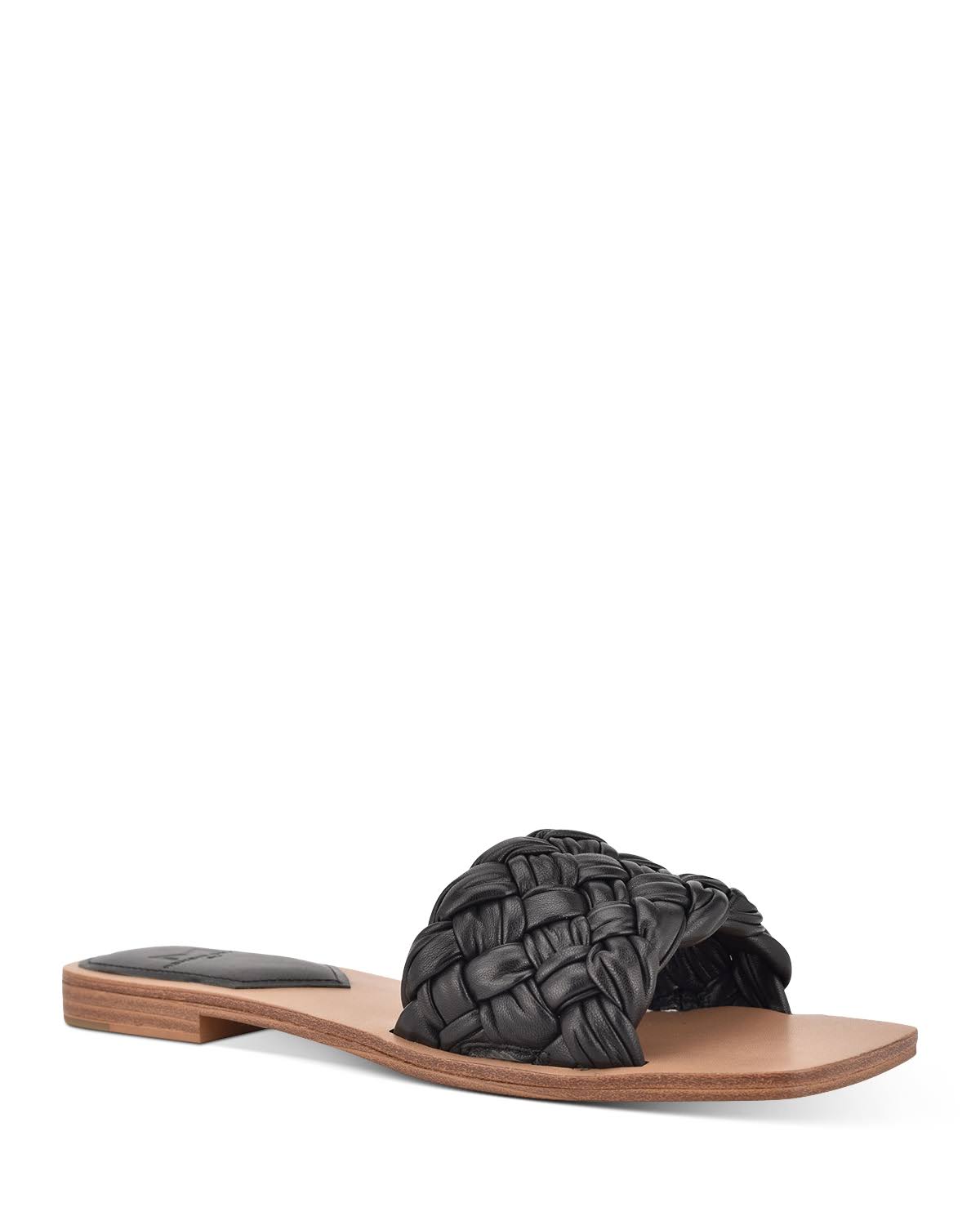 Marc Fisher Reanna Flat Slide - Gold Leather - 5