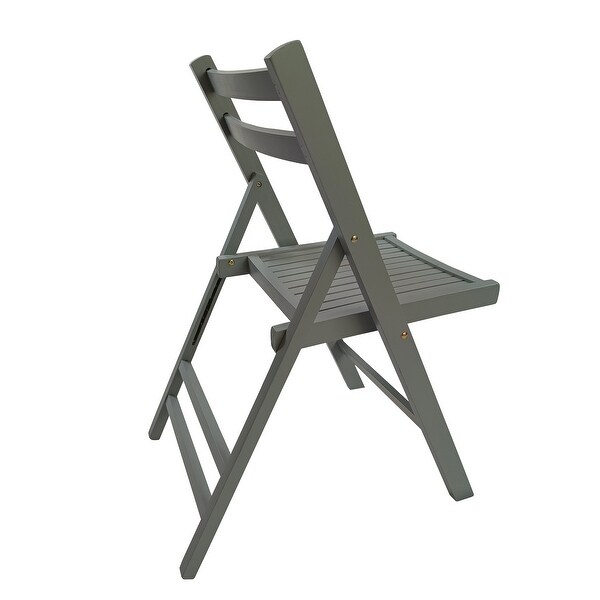 Furniture Slatted Wood Folding Special Event Chair ,Set of 4