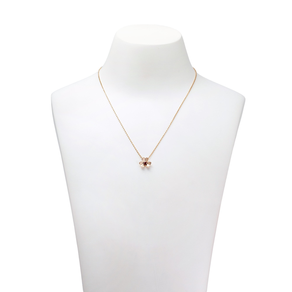Van Cleef & Arpels Frivole Necklace 18K Rose Gold Ruby VCARP7S800