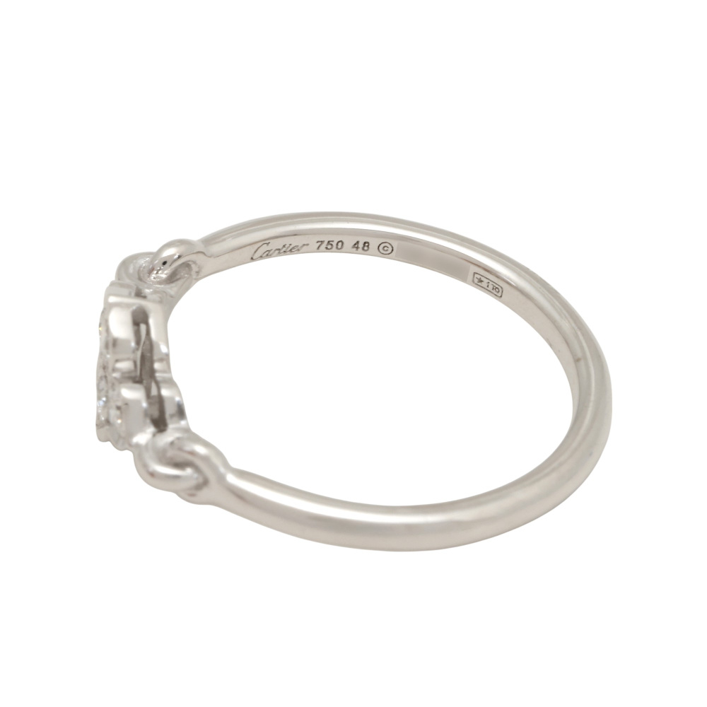 Cartier Hindu Ring 18K White Gold Diamond