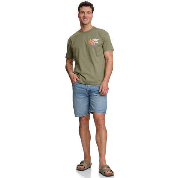 Jonas Nielsen Herren T-Shirt mit Brust-Print