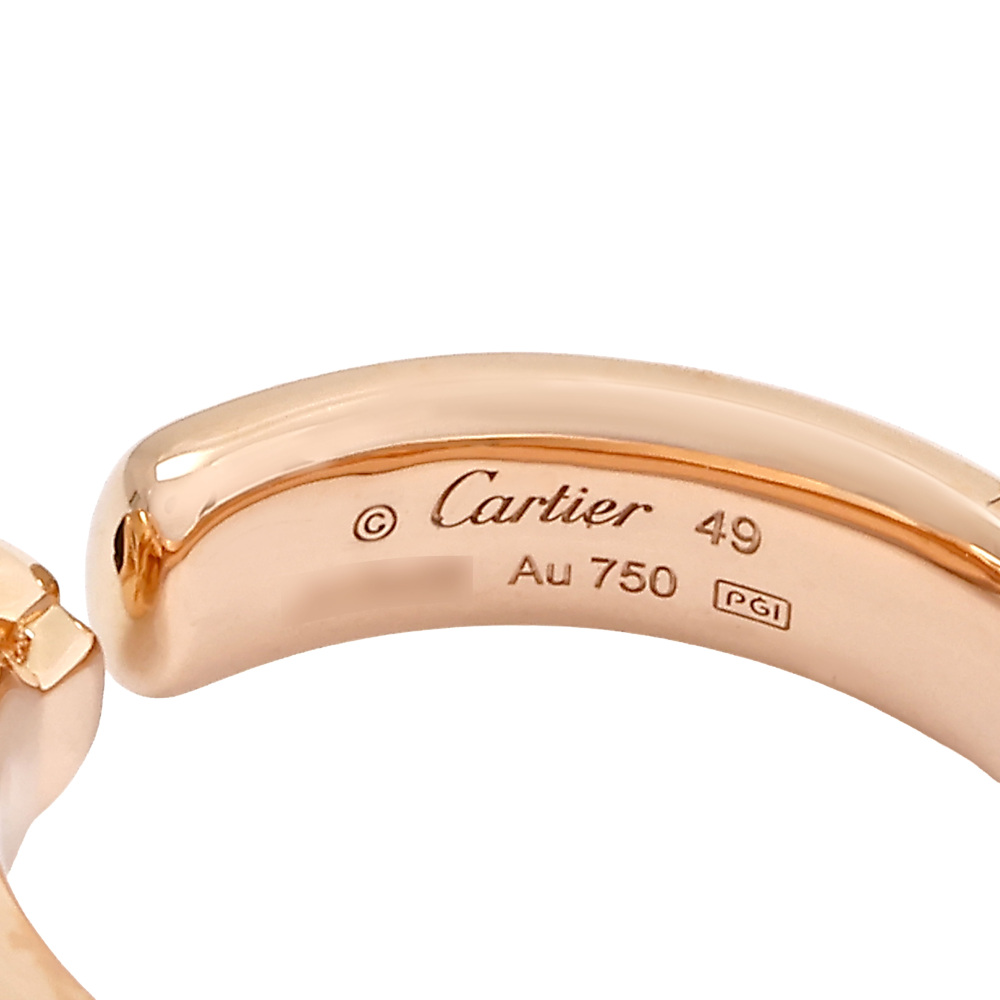 Cartier Mayon Pantale Ring 18K Rose Gold B4230000