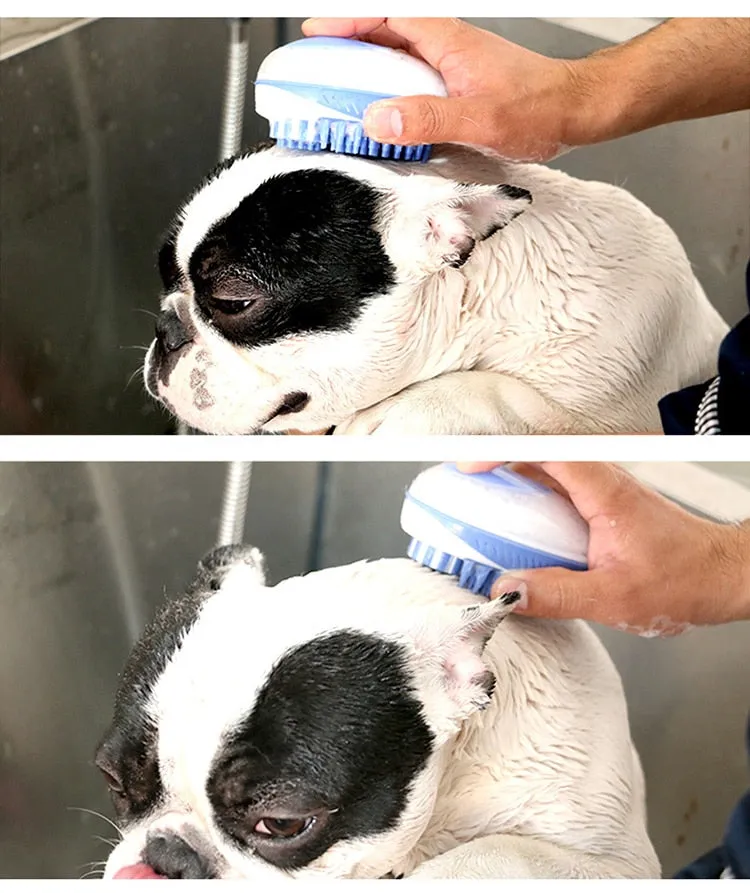 Pet 2-in-1 Spa Bath Brush Shower Fur ScrubberPet