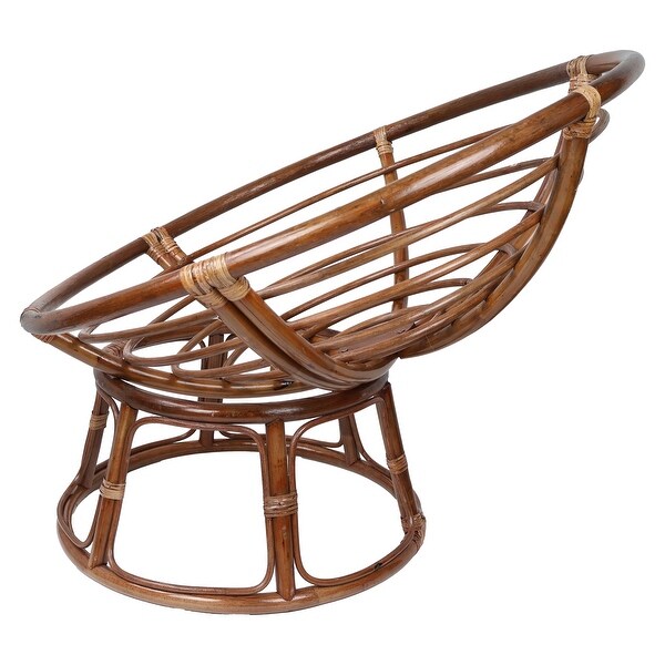 Bali 42inch Papasan Chair with Patterned Polyester Cushion