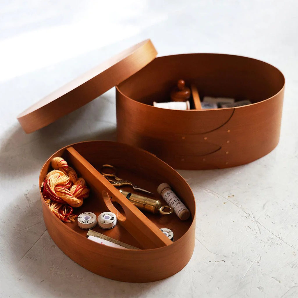 Oval Wood Shaker Box