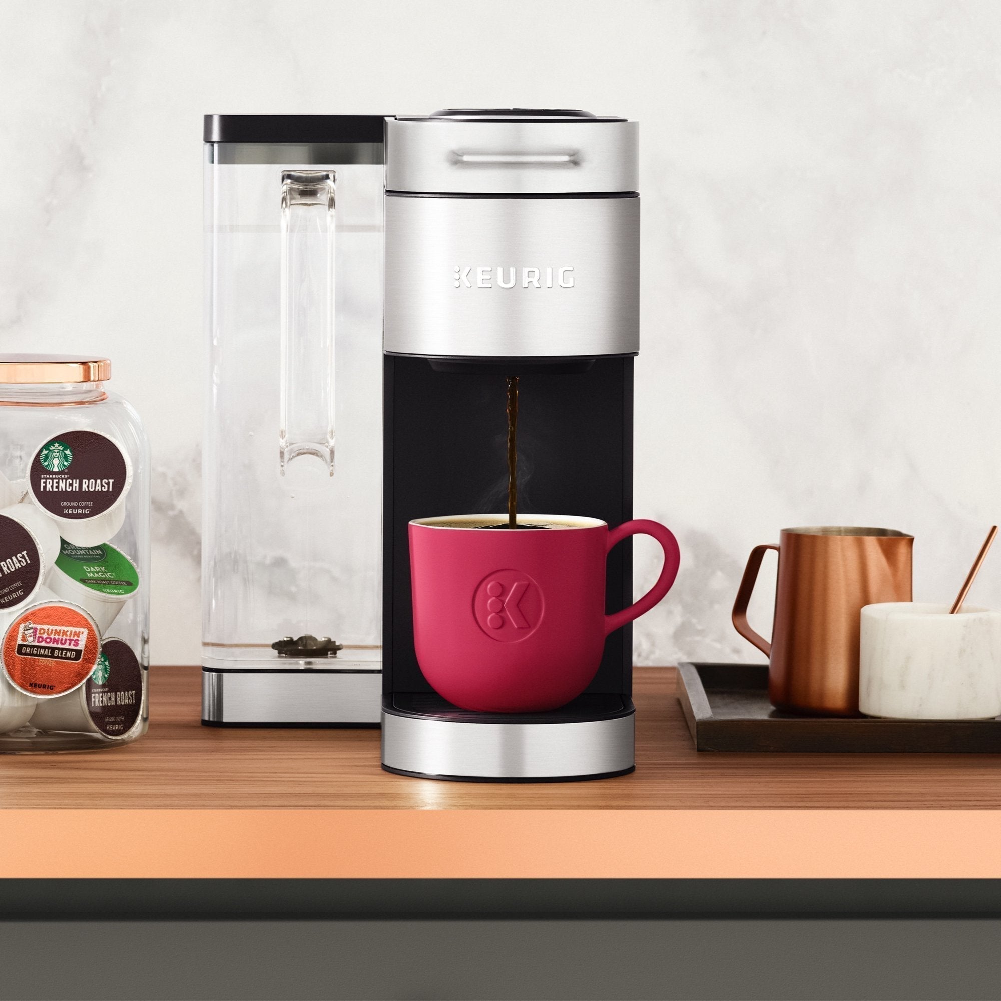Keurig® K-Supreme Plus Single Serve K-Cup Pod Coffee Maker, MultiStream Technology, Stainless Steel