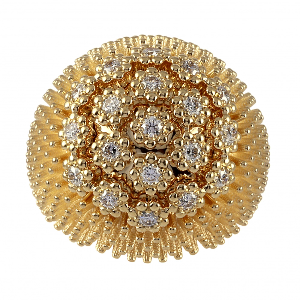 Cartier Cactus Ring 18K Yellow Gold Diamond N4748500