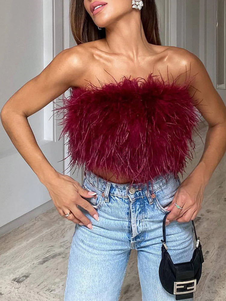 Feather Crop TopClistos