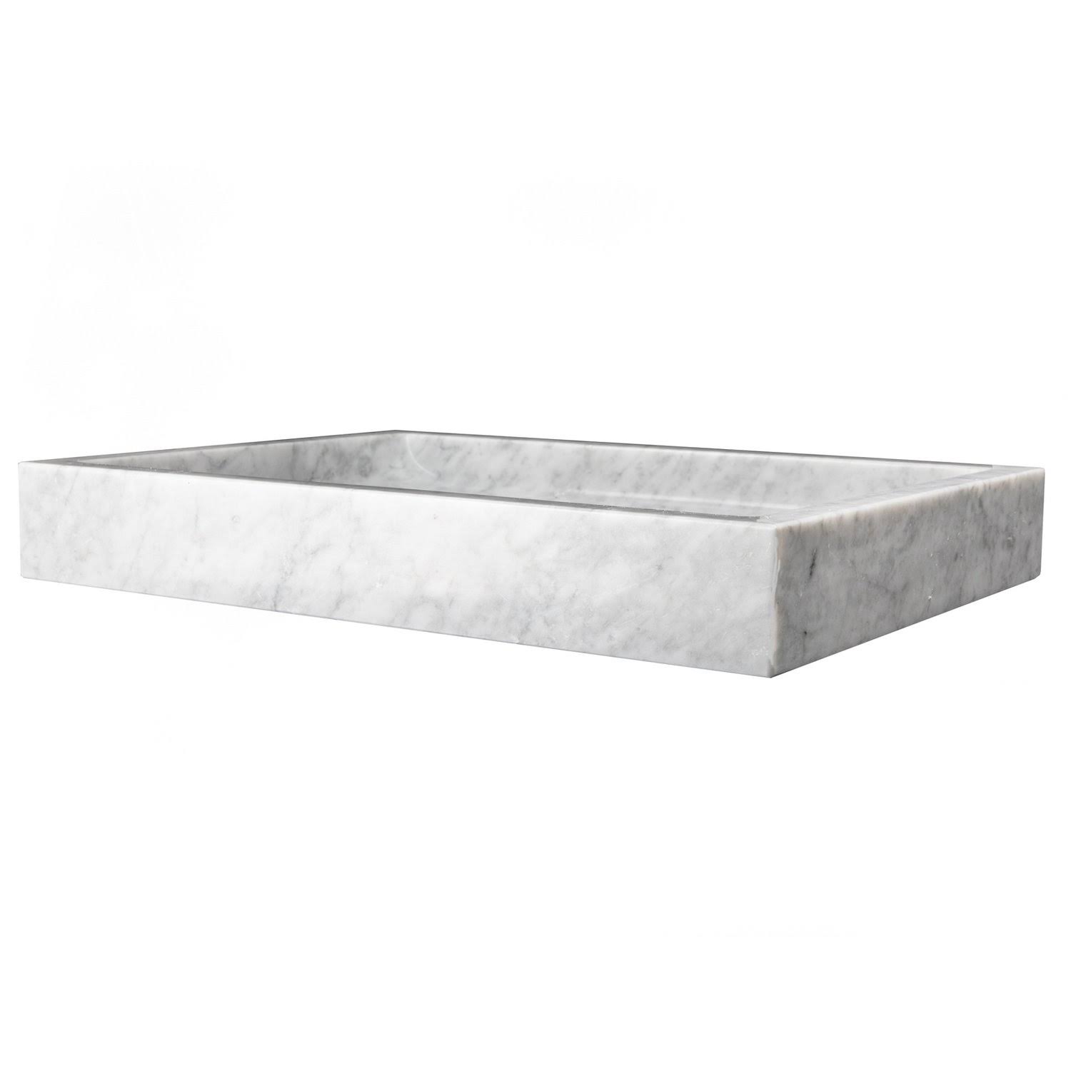 Eden Bath EB_S040WB-P Rectangular Vessel Sink - Wooden Black Marble