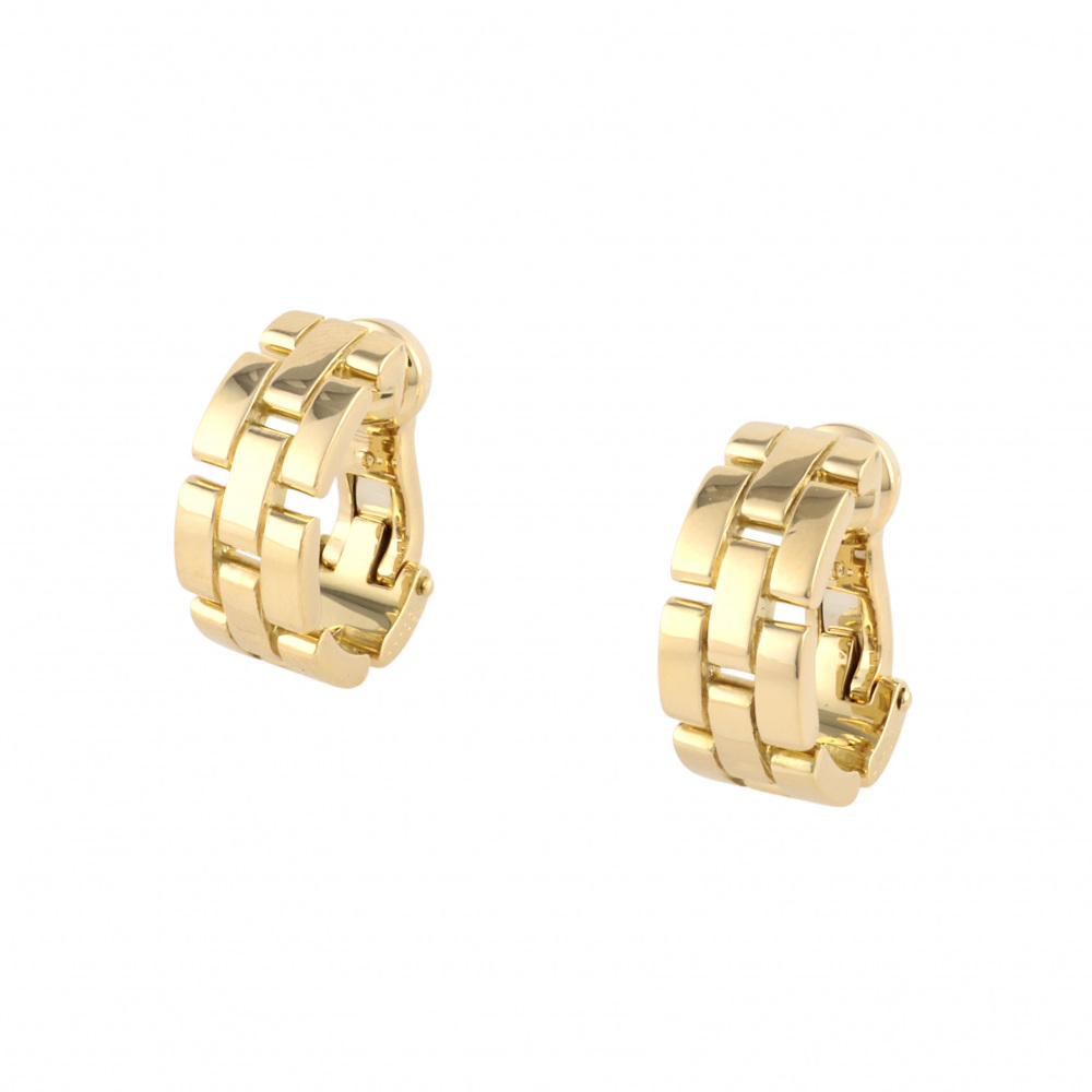 Cartier Mayon Pantale Earrings 18K Yellow Gold