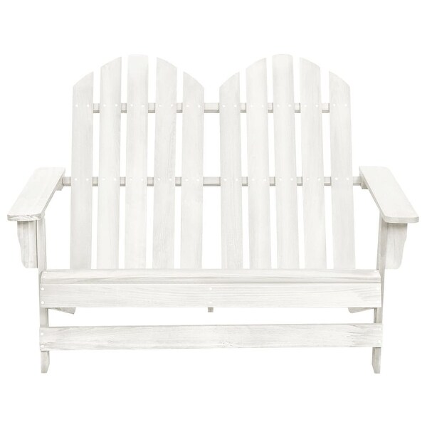 vidaXL 2Seater Patio Adirondack Chair Solid Wood Fir