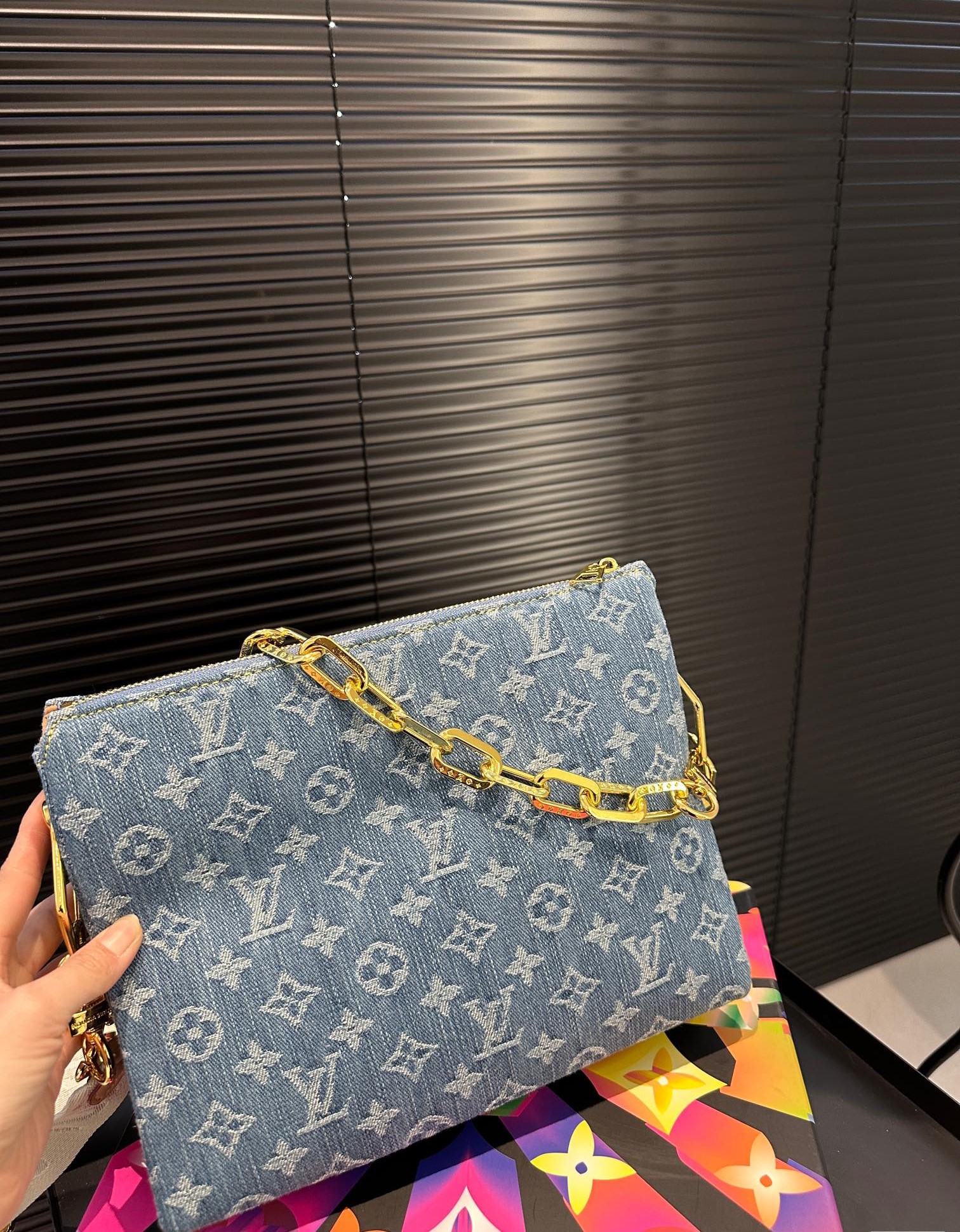 Louis Vuitton Coussin Pm Bag Denim Blue 26Cm M24564