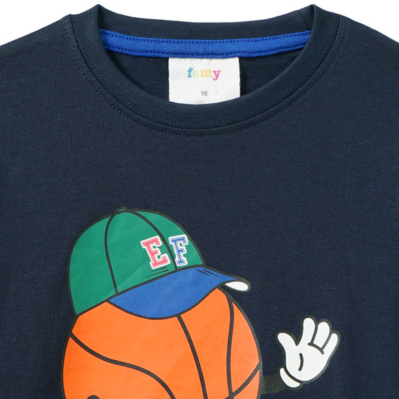 Famy Jungen Langarmshirt mit Print