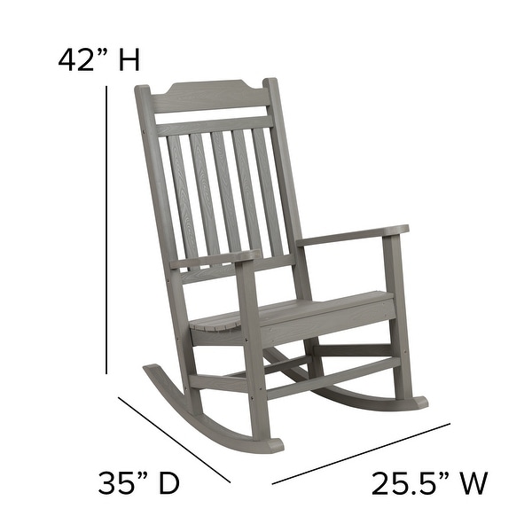 2 Pack AllWeather Faux Wood Rocking Chair