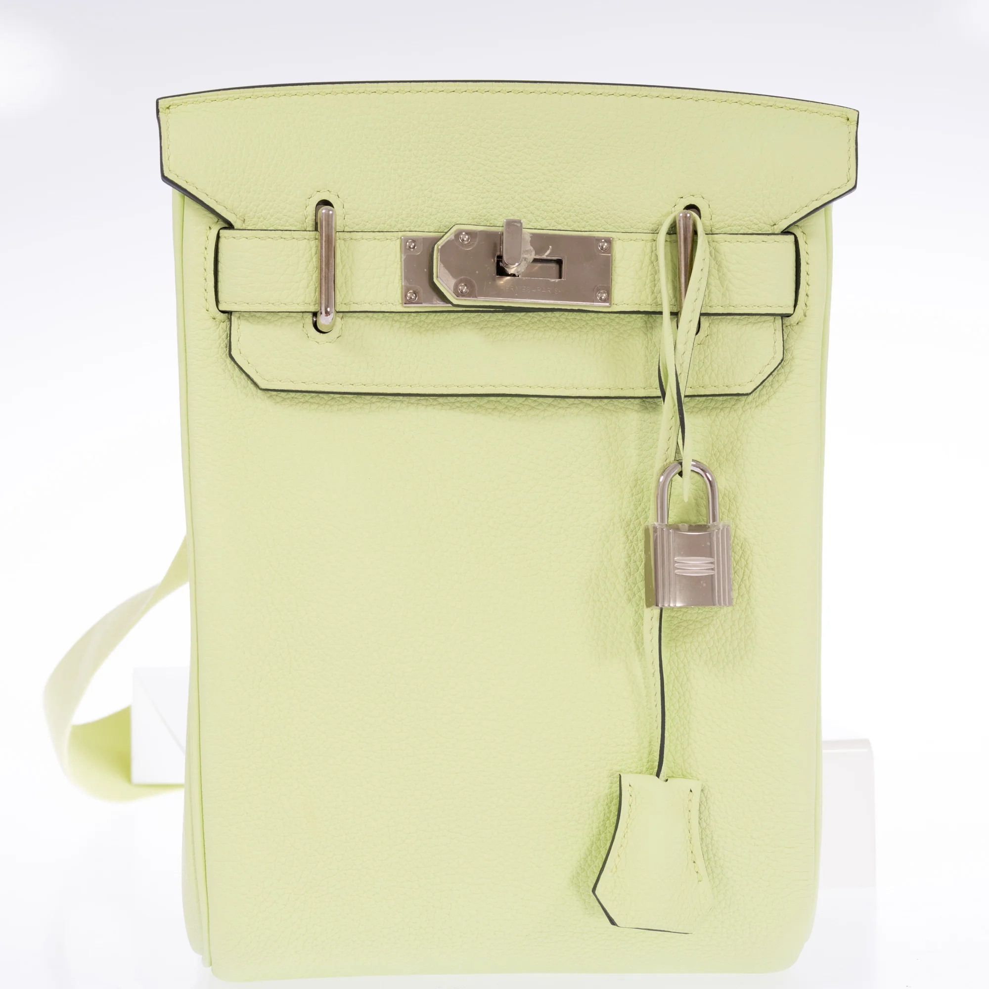 Hermès HAC À Dos PM Vert Absinthe Togo Palladium Hardware