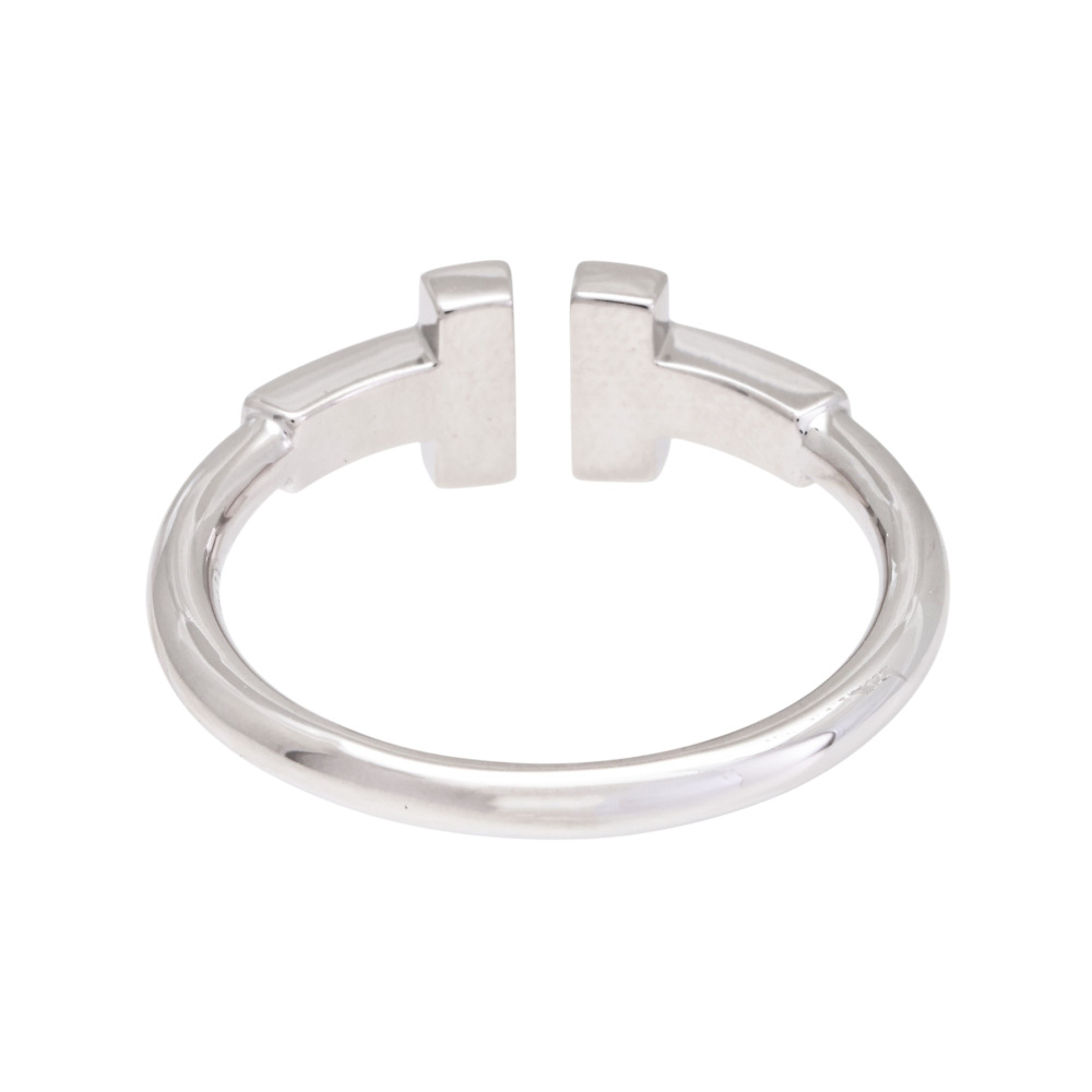 Tiffany & Co. Tiffany T Diamond Wire Ring 18K White Gold 60147237
