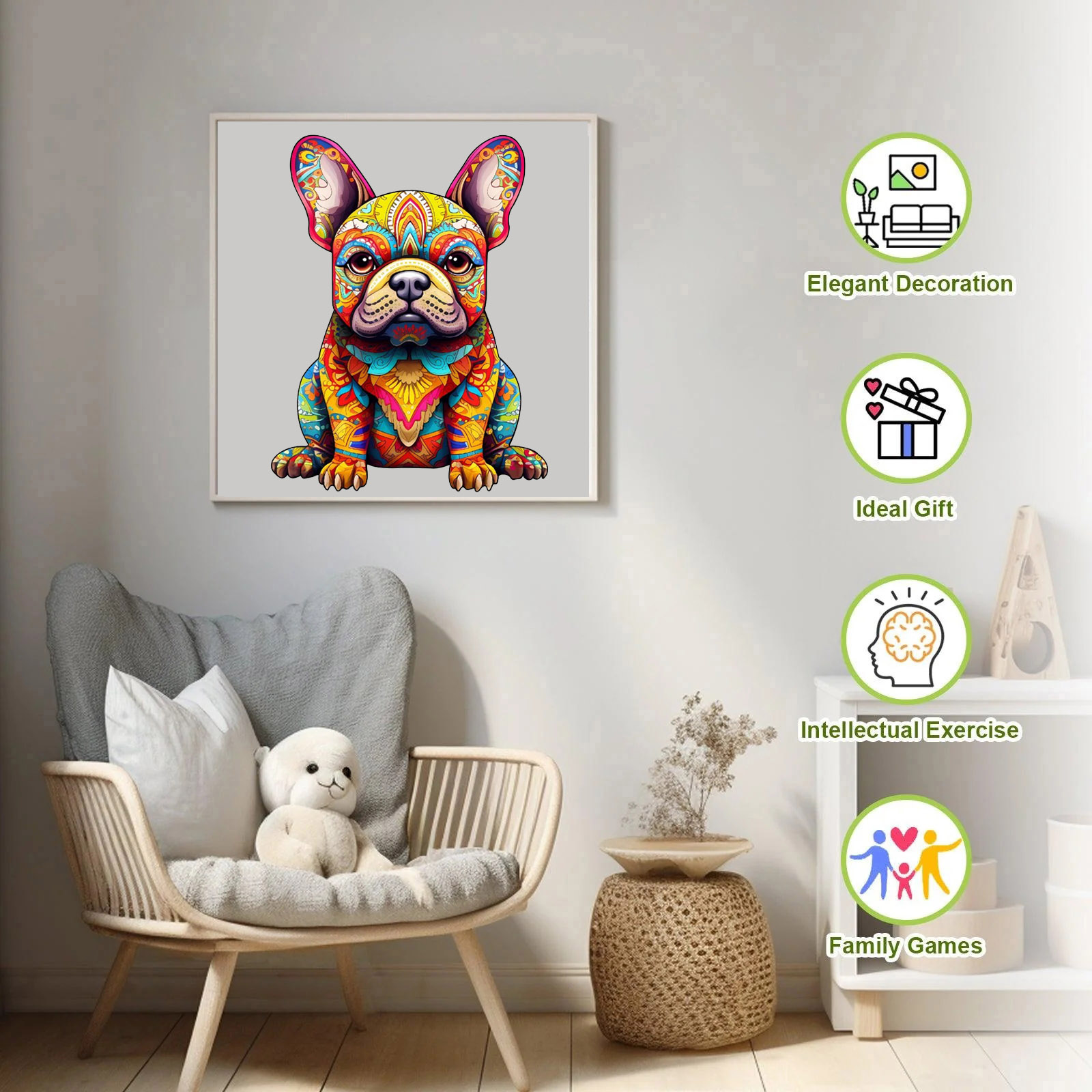 Wooden Animal Puzzle-Lovely Dog