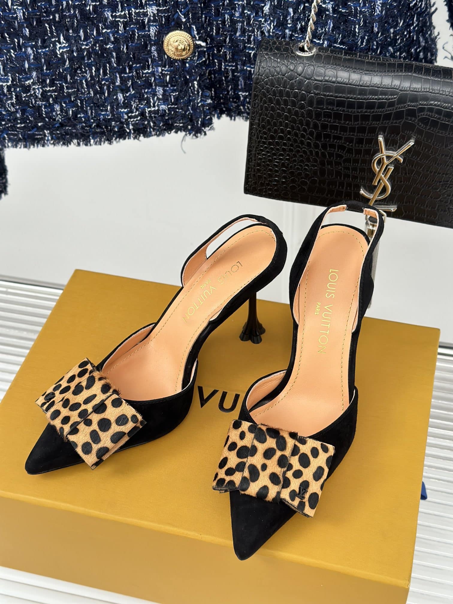 Louis Vuitton Blossom Slingback Pump Black 1Ac8B4