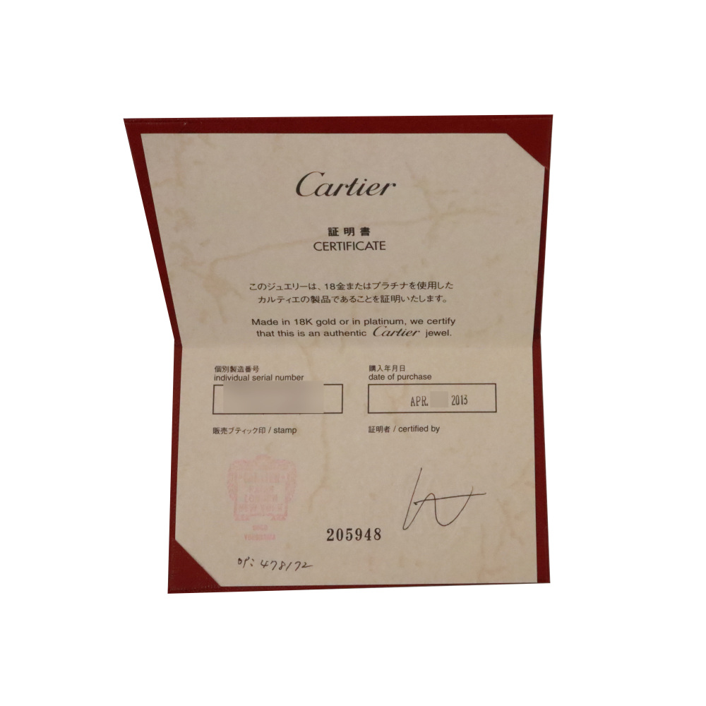 Cartier Love Three Soup Ring 18K Rose Gold & Ceramic Diamond B4097900