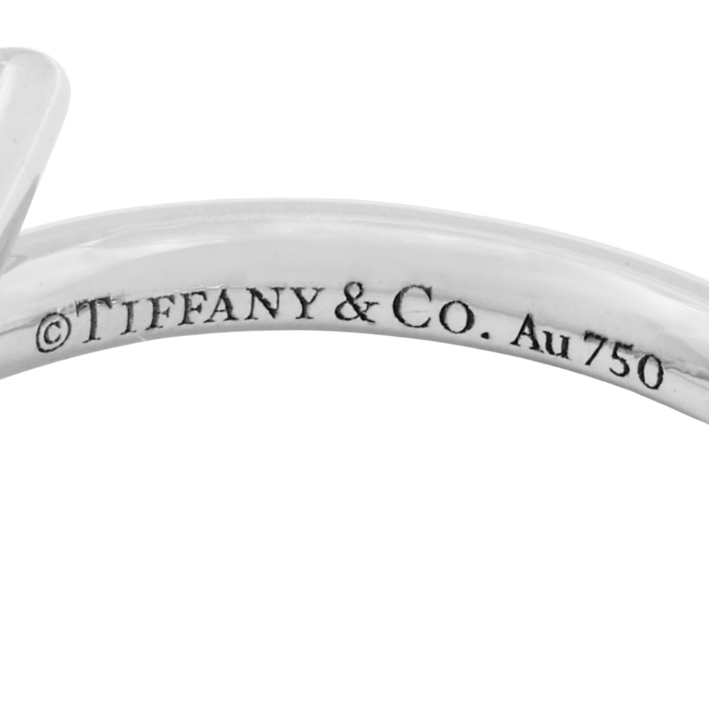 Tiffany & Co. Knot Ribbon Ring 18K White Gold Diamond 70302721
