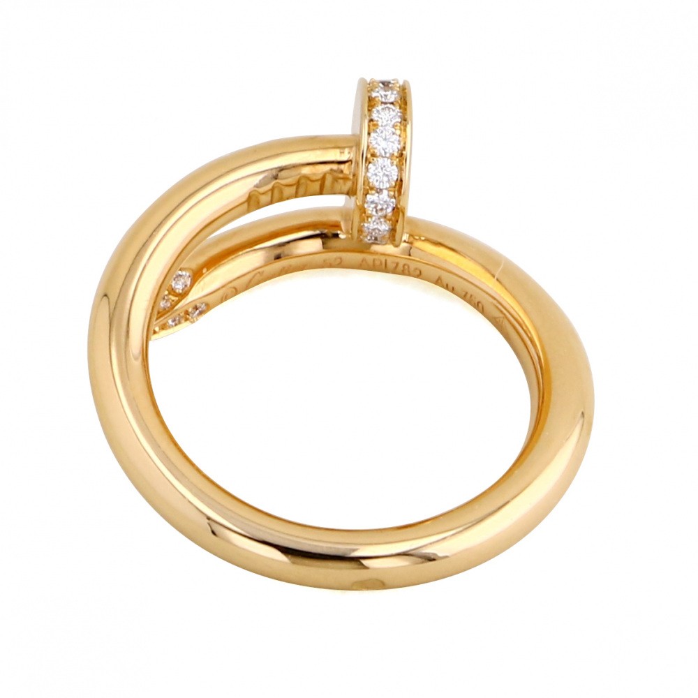 Cartier Juste un Clou Ring 18K Rose Gold Diamond