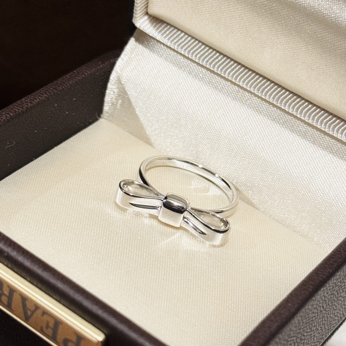 Bow-knot polished ring - cnluxepick