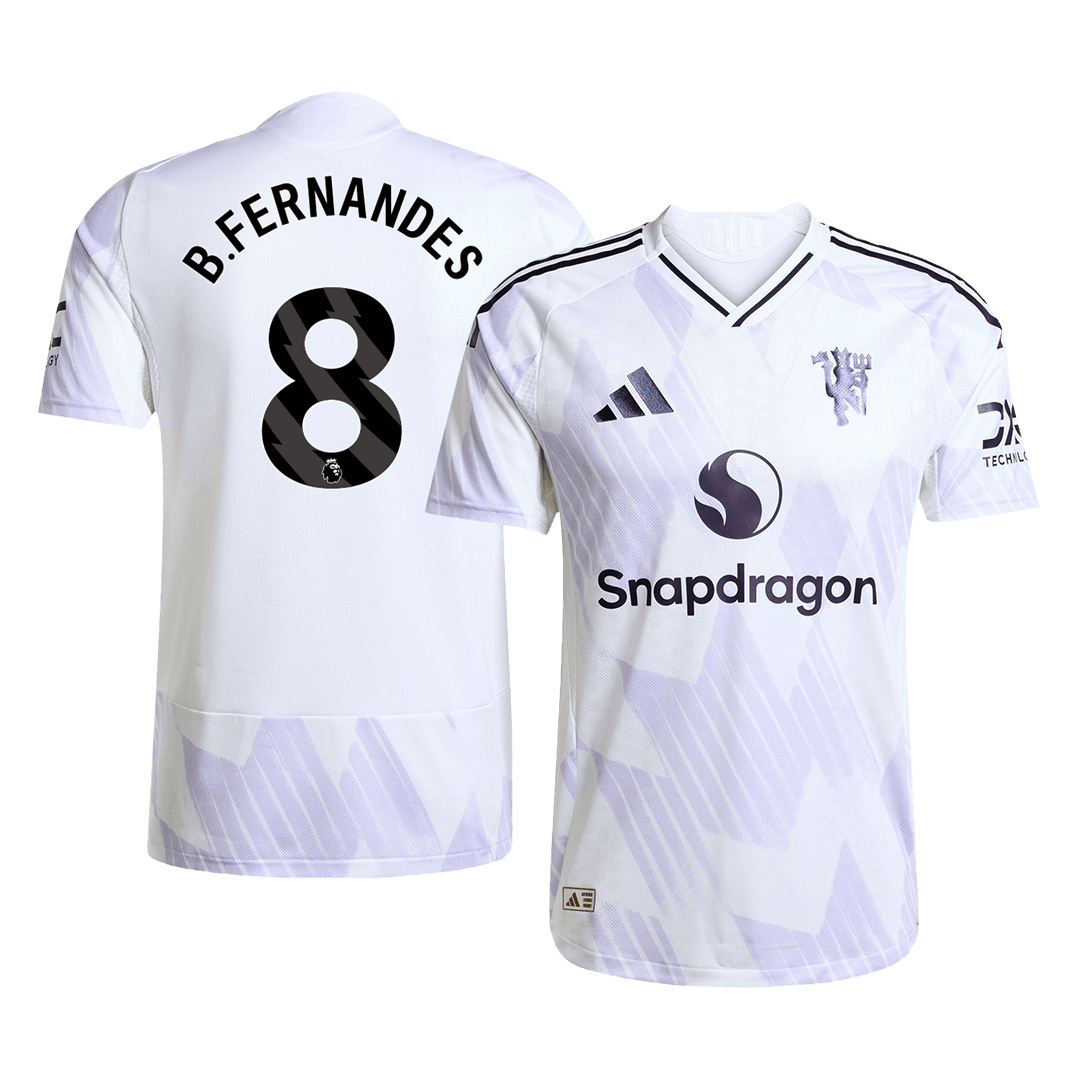 B.FERNANDES #8 Manchester United Away Player Version Jersey 2025/26