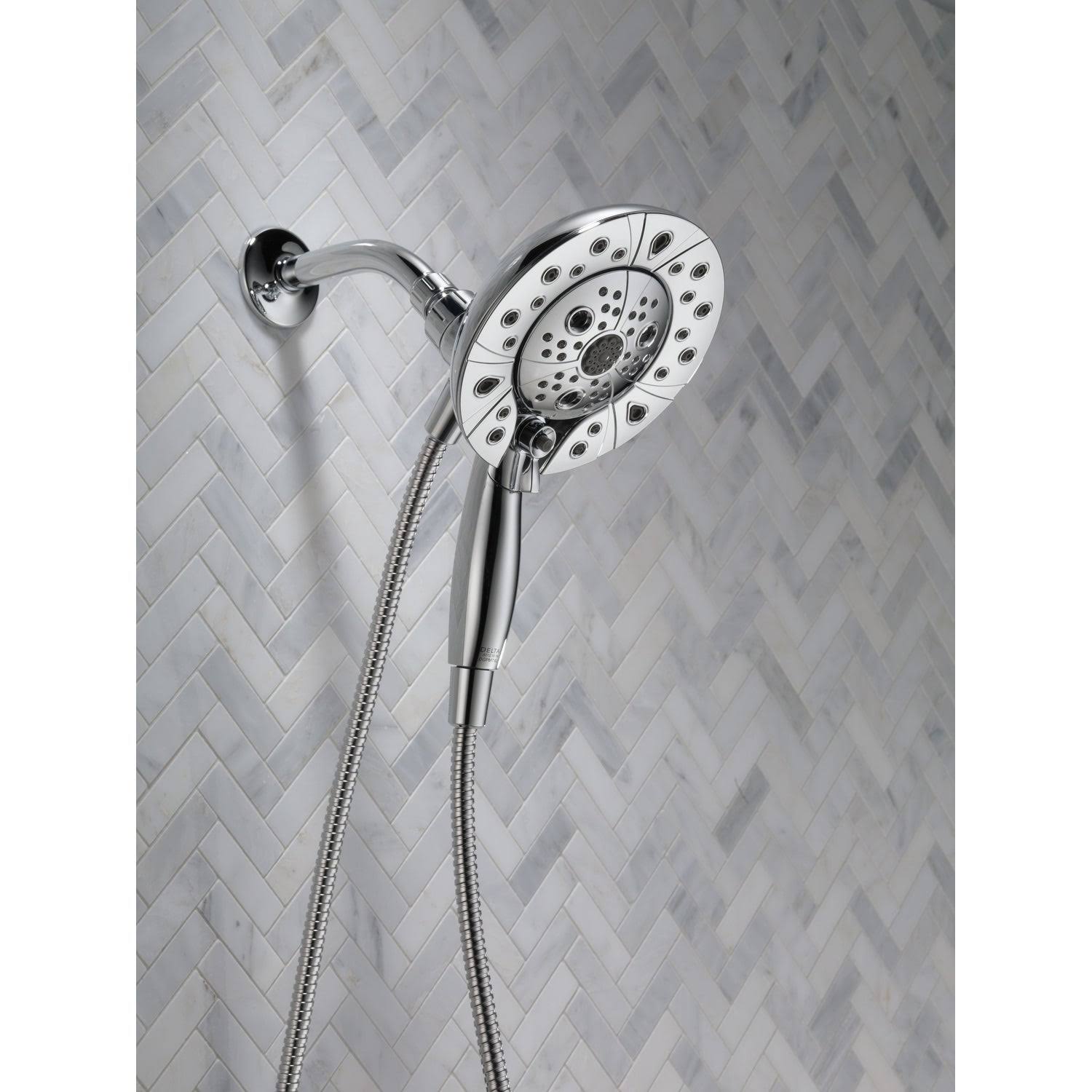 Delta 58480-PK In2ition H2Okinetic 5-Setting Two-in-One Shower - Chrome
