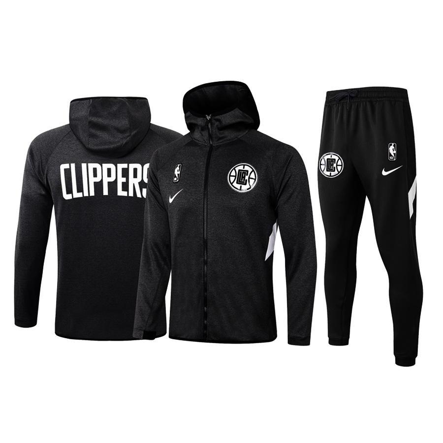 Men's LA Clippers 2019/20 Showtime Full-Zip Therma Flex Performance Hoodie