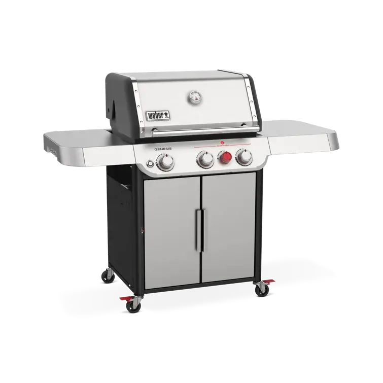 Weber Genesis E-325 Premium 3-Burner Gas Grill – Stainless Steel Construction with iGrill Ready Capability