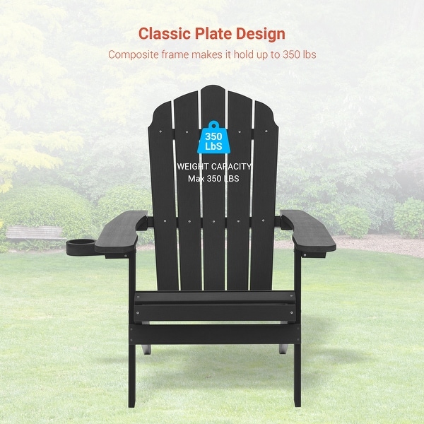 AOOLIMICS Patio Folding Adirondack Chairs Fire Pit Chair