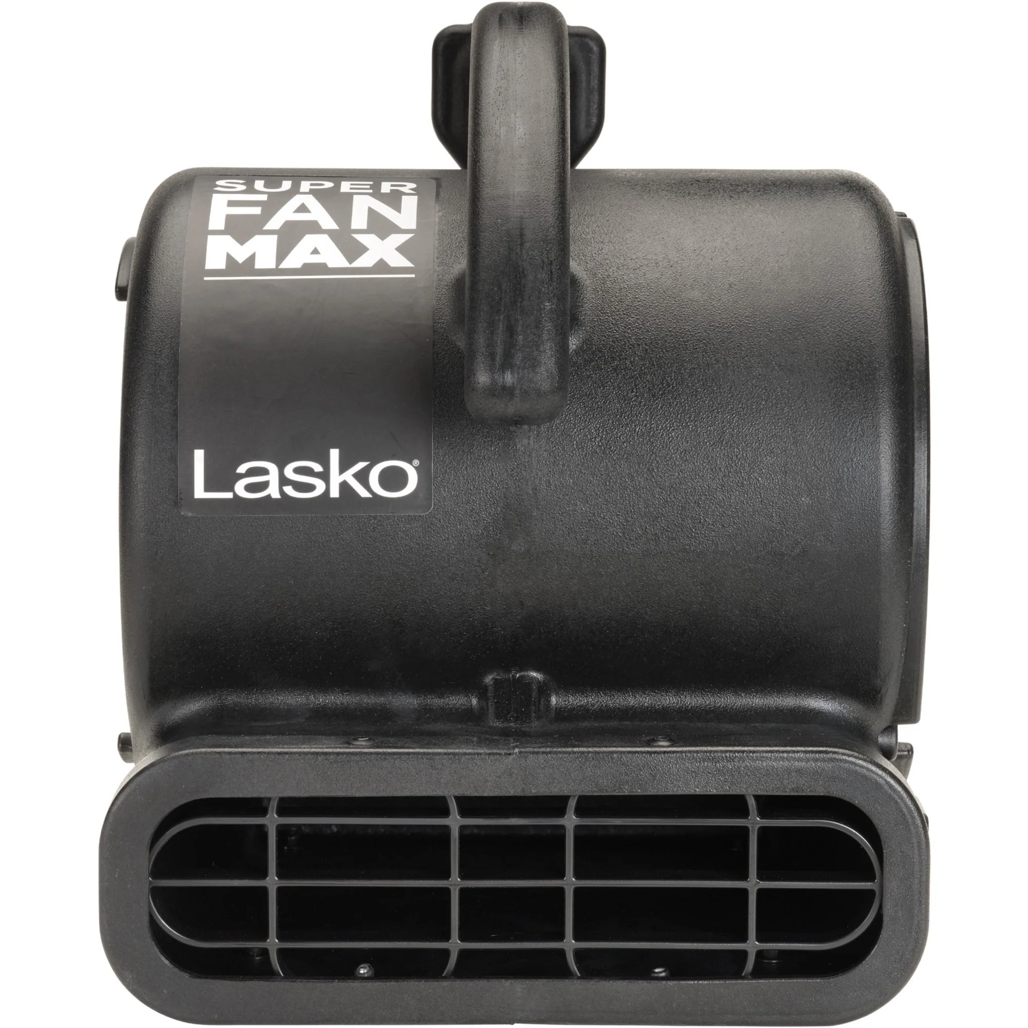 Lasko 3-Speed Super Fan Max Air Mover Floor Fan with Outlets, Black