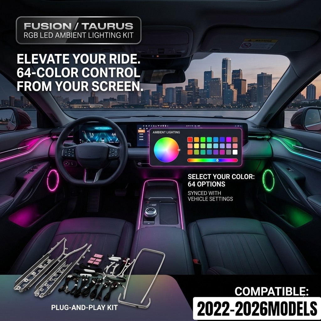 Mondeo/Taurus (2022-2026) Ambient Lighting Kit Custom-made for Ford Mondeo / Middle East Taurus (2022-2026)