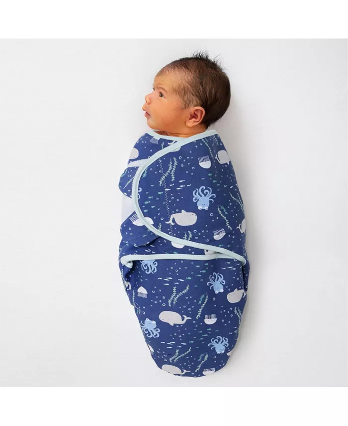 The Peanutshell Newborn Swaddles for Baby Boys and Girls, 3 Pack Set, Under the Sea
