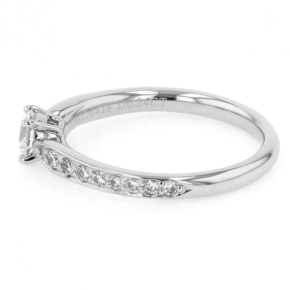 Tiffany & Co. Tiffany Platinum Harmony Diamond Ring PT950 I