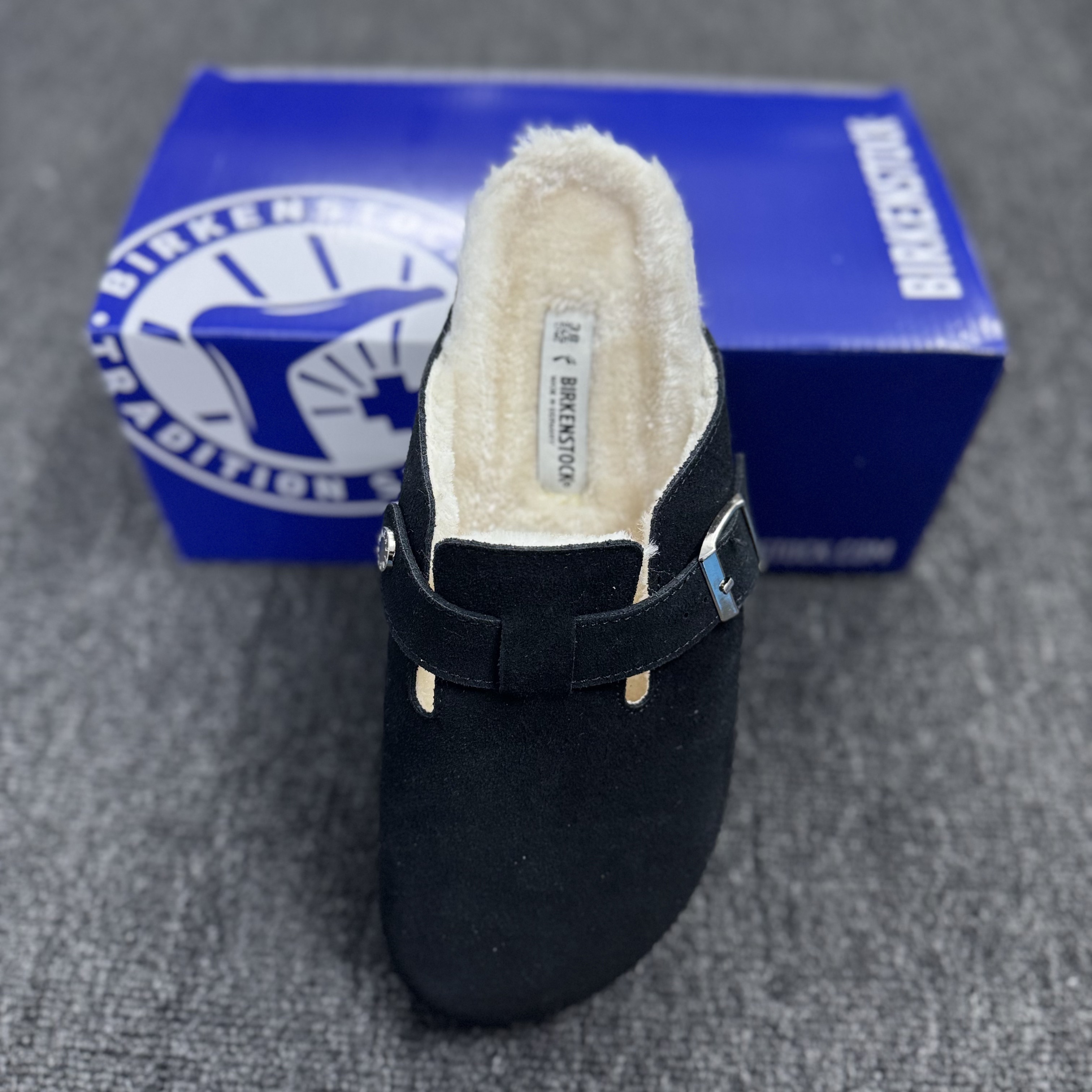 Birkenstock Boston Suede Fleece-Lined Casual Shoes