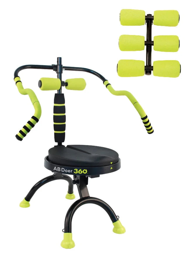 2026 Doer 360 Fitness System with 6 Pack Back Roller Provides an Abdominal and Total Body Workout with Aerobics to Burn Calories and Work Muscles Simultaneously.