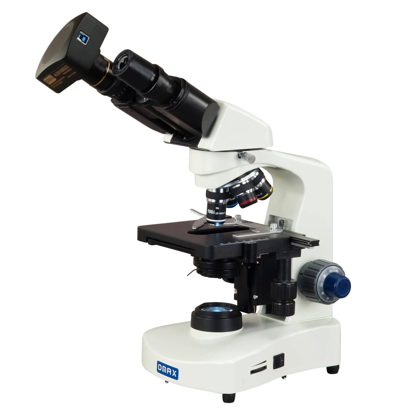 OMAX 40X-2000X USB3 18MP Binocular Lab Compound Siedentopf LED Microscope with Reversed Nosepiece