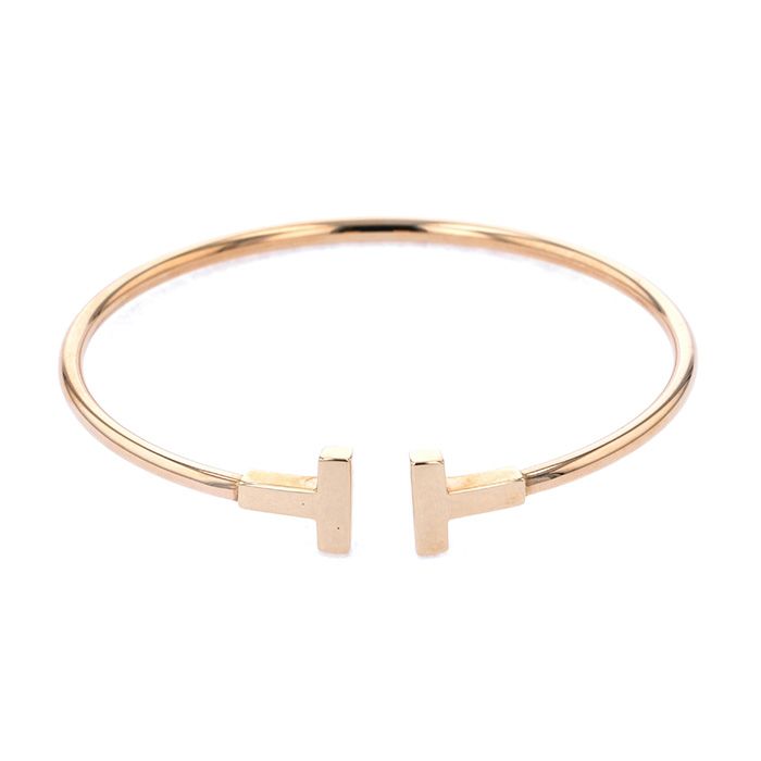 Tiffany & Co. Tiffany T Wire Bracelet 18K Rose Gold