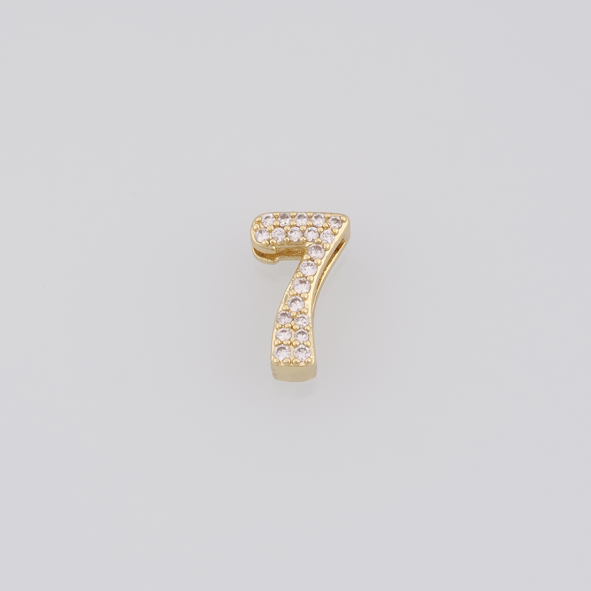 18K Gold Filled Number Spacer Beads,CZ Micro Pave Number Spacer Beads,DIY Jewelry Making Supply