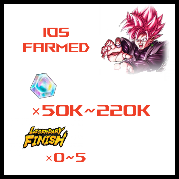 Buy Global iOS Dragon Ball Legends Account – up to 210,000 Crystals + 2–5 LF Units + 280 Tickets | High Crystal DBL iOS Reroll Account for Sale