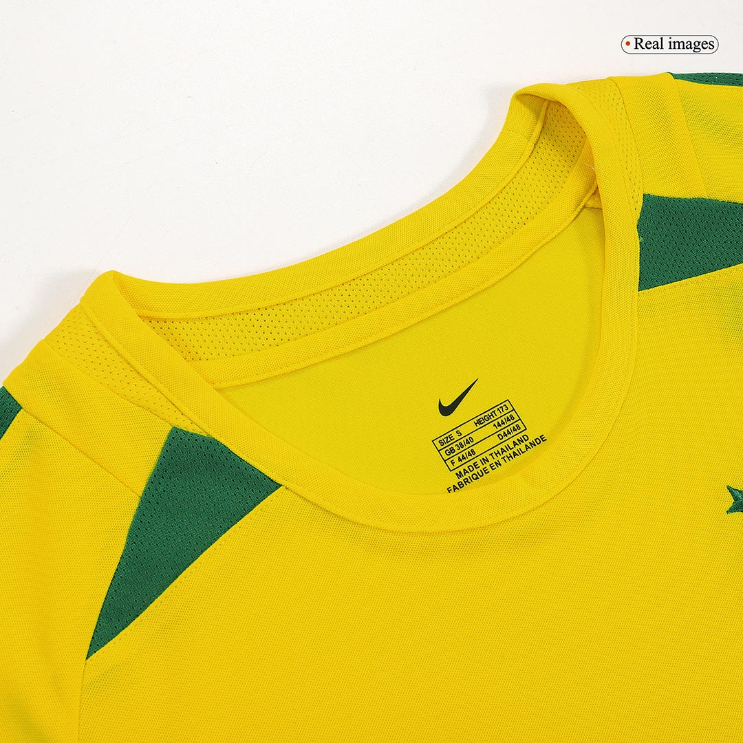Retro Soccer Jersey CAFU #2 Brazil Home 2002/03