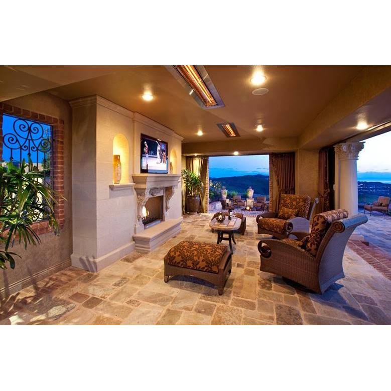 Infratech CD-Series 39x22 4000W Dual Element Electric Infrared Patio Heater - 240V - Stainless Steel - CD4024SS