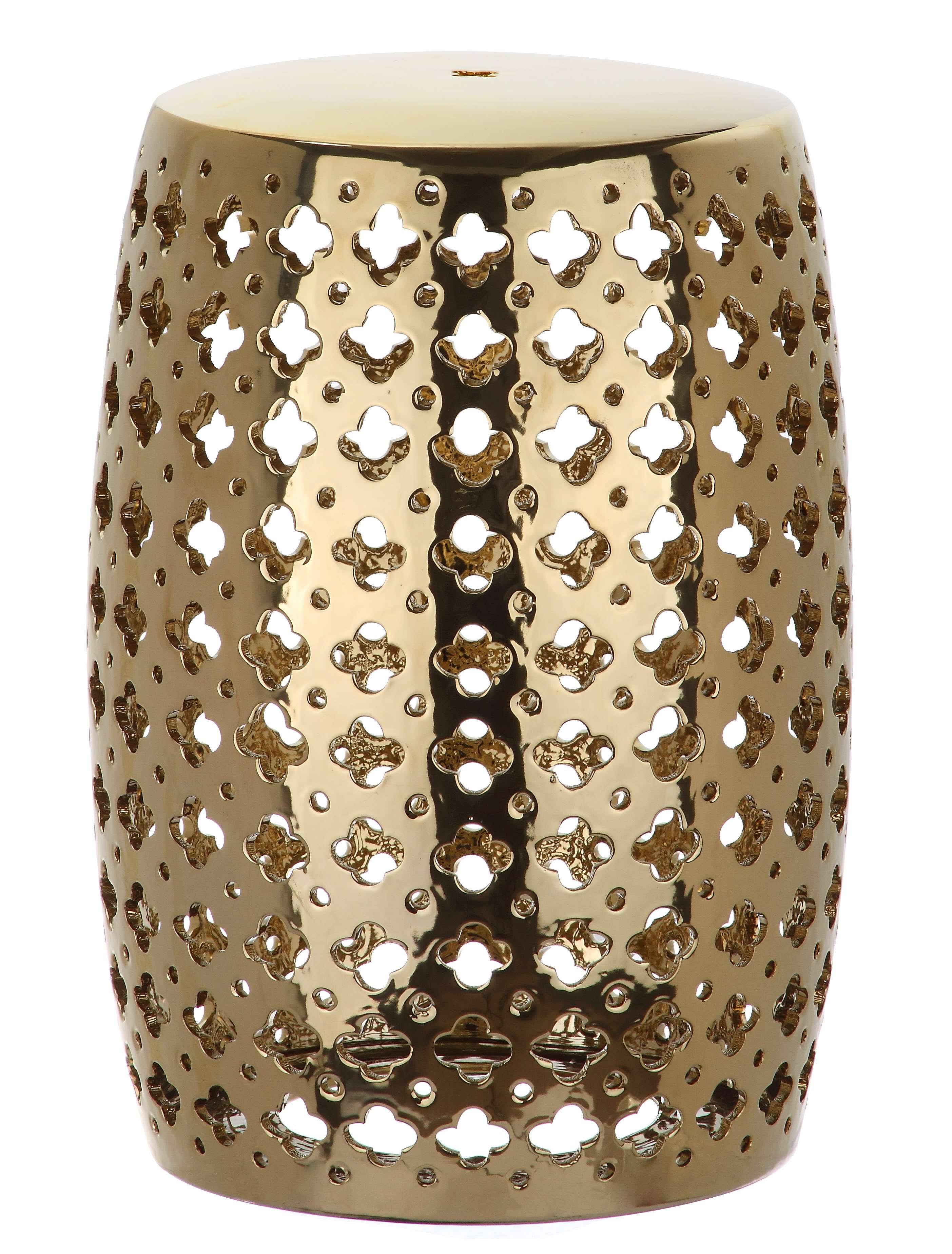 Safavieh Lacey Garden Stool - Gold